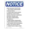 Signmission OSHA Notice Sign, Hand Washing Protection 1. Wet, 10in X 7in Aluminum, 7" W, 10" L, Portrait OS-NS-A-710-V-13218 - alternate 1